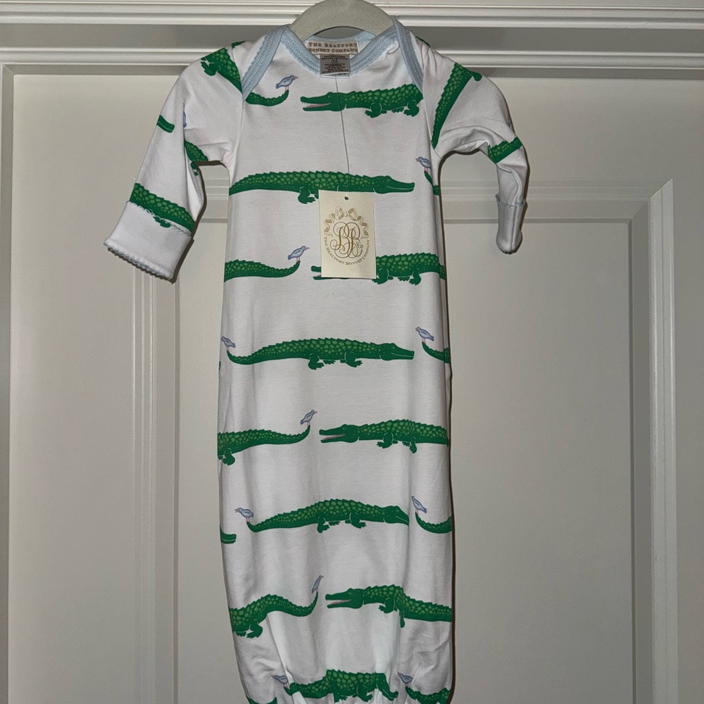 Beaufort Bonnet Company Alligator Everyday Gown Onesie